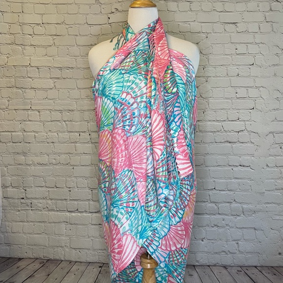 Lilly Pulitzer murfee scarf oh shello multi - Picture 4 of 6